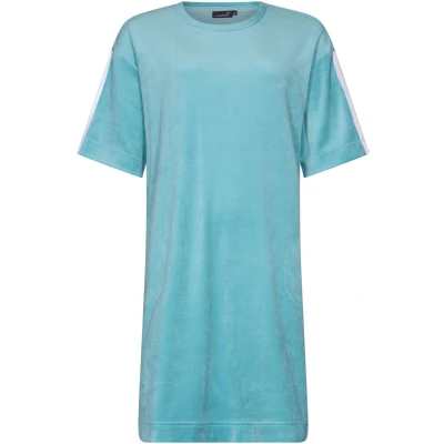 Afbeelding van Dames Nachthemd Rebelle Tropical Turquoise Velours Maat 40