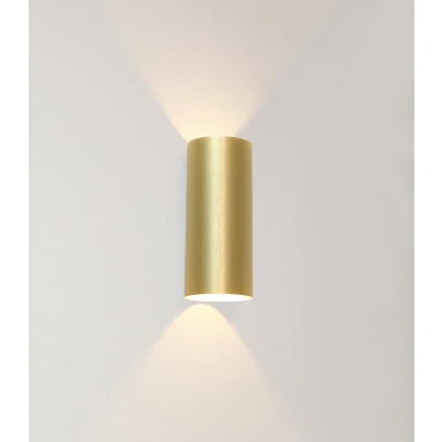 Afbeelding van Artdelight wandlamp Brody 2 lichts 7.2 x18 cm goud
