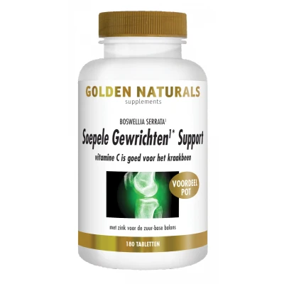 Afbeelding van Gratis Verzending: 2x Golden Naturals Soepele Gewrichten&amp;Kraakbeen 180 tabletten