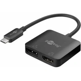 Afbeelding van USB C naar HDMI adapter Goobay 0.12 meter (4K@60Hz, HDMI, DisplayPort)