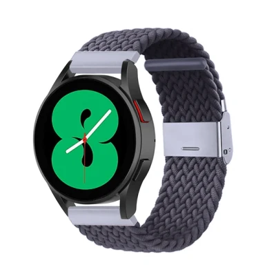 Afbeelding van Garmin Vivomove 3 / HR Luxe Sport Style Trend Braided nylon bandje Donkergrijs
