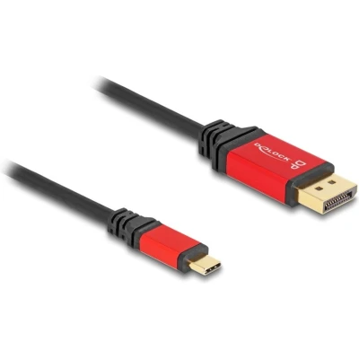 Afbeelding van DeLOCK 80092 video kabel adapter 1 m USB Type C DisplayPort Zwart, Rood