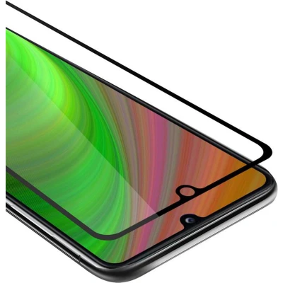 Afbeelding van Cadorabo Screenprotector geschikt voor Samsung Galaxy A31 Volledig scherm pantserfolie Beschermfolie in TRANSPARANT met ZWART Gehard (Tempered) display beschermglas 9H hardheid 3D Touch