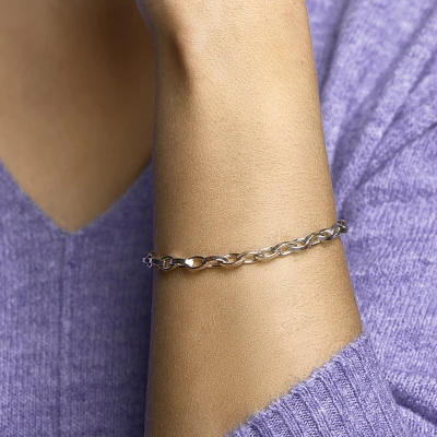 Afbeelding van Armband Zilver Anker 5,2 mm x 19 cm lang
