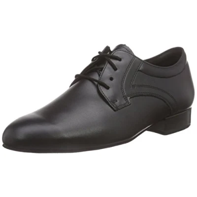 Afbeelding van Diamant Heren Ballroom Dansschoenen 085 075 028 Zwart Leer Maat 40,5