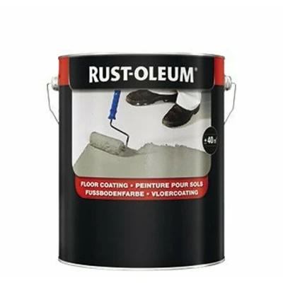 Afbeelding van rust oleum 7100 vloercoating ral 9005 zwart 750 ml