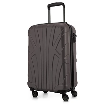 Afbeelding van Suitline handbagage harde koffer, cabinekoffer, TSA, 55 cm, ca. 34 liter, 100% ABS mat titanium