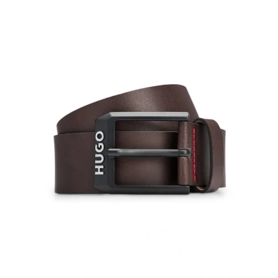 Afbeelding van HUGO Gelio B SZ Riem, Heren, Maat: 105, Dark brown two