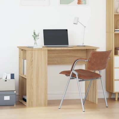 Afbeelding van Bureau 100x55x75 cm bewerkt hout sonoma eikenkleurig