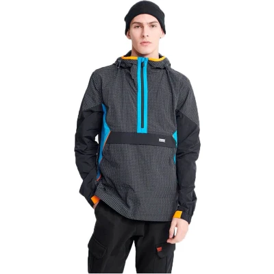 Afbeelding van SUPERDRY City Neon Overhead Jas Mannen Grijs Maat L