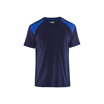 Afbeelding van Blaklader T shirt bi colour 3379 1042 Marineblauw/Korenblauw