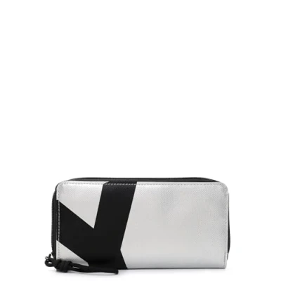 Afbeelding van SURI FREY Portemonnee Jessey Plane Zip Around Wallet Silver Zilverkleurig
