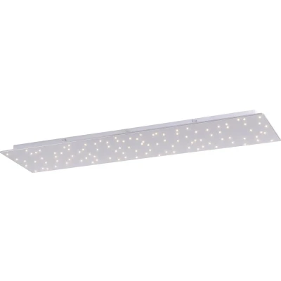 Afbeelding van JUST LIGHT. LED plafondlamp Sparkle CCT dim staal 100x45cm
