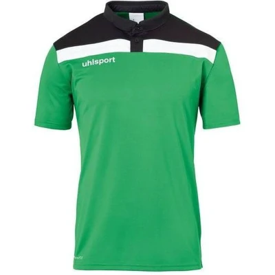 Afbeelding van Uhlsport Offense 23 Polo Heren Groen / Zwart Wit Maat: XL