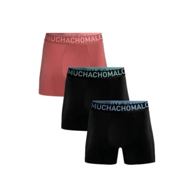 Afbeelding van MUCHACHOMALO Heren Boxers, Bamboe Effe Ondergoed, Multipack 3 Pack, Boxershorts Solid Klassieke Pasvorm voor Comfort, met Elastische Tailleband