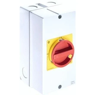 Afbeelding van Kraus en naimer nood uit schakelaar 6 polig 0 1 63a ip66 67 vergrendelbaar rood geel 1no 1nc kg64b t206 40 kl71v