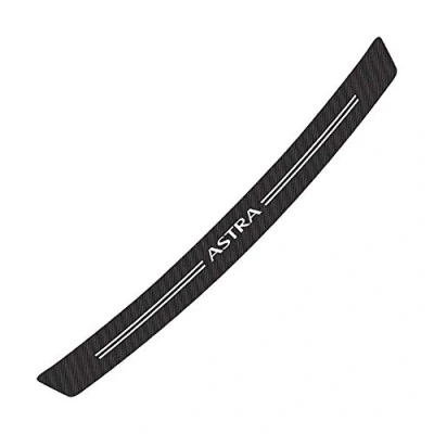 Afbeelding van Achterbumperbeschermer, voor Opel Astra J H G K Kofferbak Scratch Guard Sill Plate Cover Styling Accessoires, Koolstofvezel