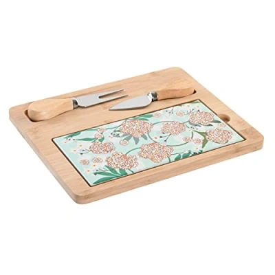 Afbeelding van Snackdienblad DKD Home Decor 24,5 x 20 1,2 cm Beige Groen Keramiek