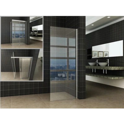 Afbeelding van Wiesbaden Side zijwand voor Softclose 2.0 schuifdeur en Slide nisdeur 100 cm 8 mm Nano