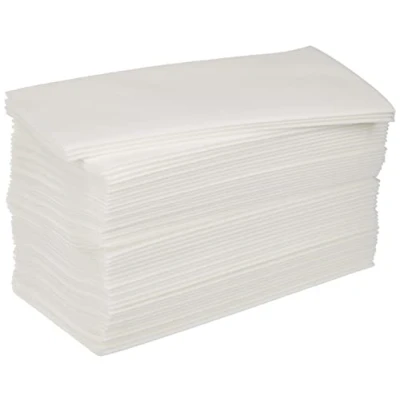 Afbeelding van Alvotex CHIC Airlaid 50 servetten, 1/8 vouwen op stof, hoogwaardige wegwerpservetten, 39 x 40 cm, wit