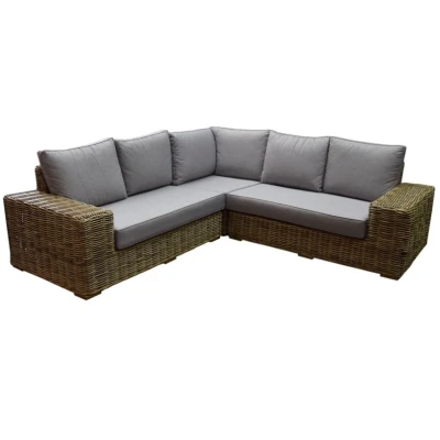 Afbeelding van Otava hoek loungeset 3 delig naturel rotan
