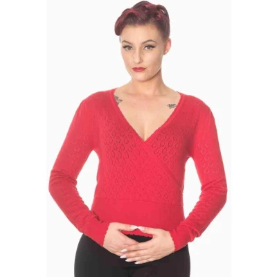 Afbeelding van Dancing Days BASIC INSTINCT Pullover/trui S Rood