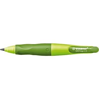 Afbeelding van STABILO 7892/4 HB drukbestendig vulpotlood voor rechtshandigen EASYergo 3.15 in lichtgroen/donkergroen 1 stuks inclusief dikke potloodvulling en slijper