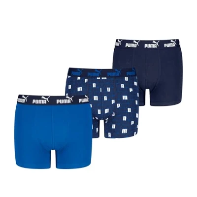 Afbeelding van PUMA Jongens Elements Boxer (3 pack), Blue Combo, 146 152