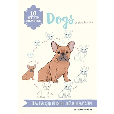 Afbeelding van 10 Step Drawing: Dogs: Draw Over 50 Delightful Dogs in Easy Steps