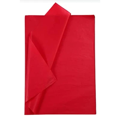 Afbeelding van 25 vellen zijdepapier, 50 x 70 cm, rood