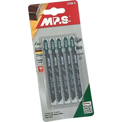 Afbeelding van MPS Set decoupeerzaagbladen 3104 T schacht Inzetbaar als Bosch T144D 5st.