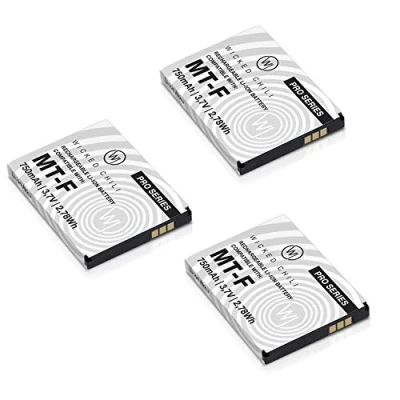 Afbeelding van Wicked Chili 3 stuks accu compatibel met AVM Fritz!Fon C5 / C4 M2 Fritzfon telefoon reservebatterij voor originele Fritz Fon 312BAT006, 312BAT016 (750mAh Li Ion)