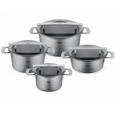 Afbeelding van Fissler Phi Collection Pannenset met Glasdeksels, 4 delig