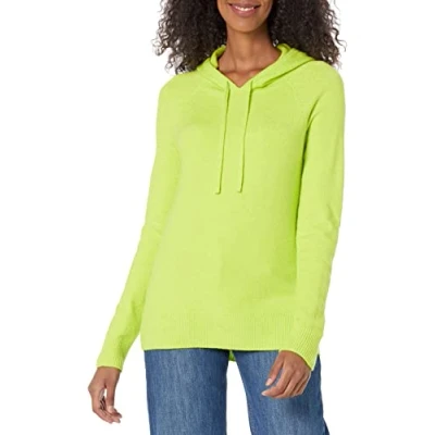 Afbeelding van Amazon Essentials Dames Soft Touch Hooded Pullover Sweater, Lime Groen, Medium