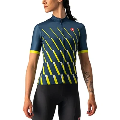 Afbeelding van CASTELLI Dames Pendio Jersey Sweatshirt, Moonlite Ocean/Sulphur/White, XL