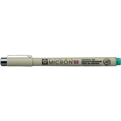 Afbeelding van Sakura Pigma Micron 03 pen groen