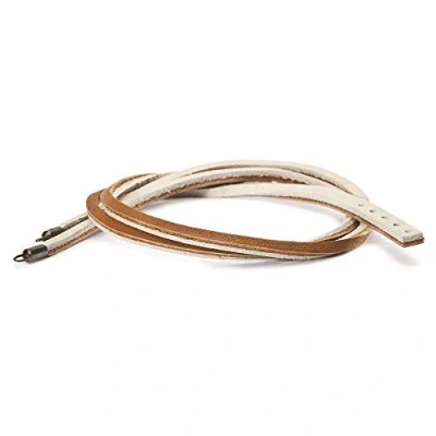 Afbeelding van Trollbeads Damesarmband bruin beige Leer 925 sterling zilver 45 cm TLEBR 00030, cm,