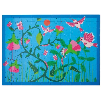 Afbeelding van Scratch kolibrie puzzel 100 stukjes 60 cm