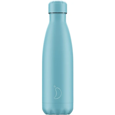 Afbeelding van Thermosfles Blauw All Blue 500ml RVS Chilly&#039;s Pastel Edition 7 X 26,5 Cm