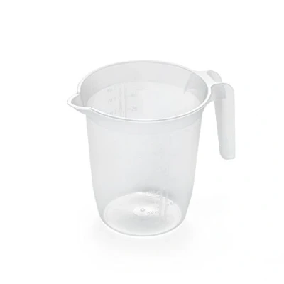 Afbeelding van Addis 518006 Maat en Mengkan met Handvat, Kunststof, Transparant