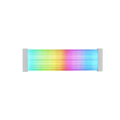 Afbeelding van Mars Gaming MCA 24X, ARGB Koker voor 24PIN ATX Stroomkabel Moederbord, Ultra heldere LEDs, Gesynchroniseerde Verlichting, Siliconen Kabel met Zijdelingse Lichtstrook