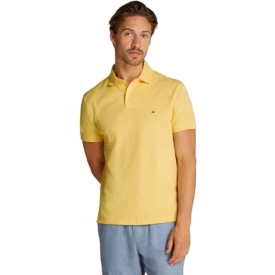 Afbeelding van Tommy Hilfiger Heren CORE 1985 REGULAR POLO MW0MW17770 S/S Polo, Geel, XS, Geel (Citronella), XS