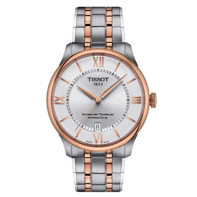 Afbeelding van Tissot Chemin Des Tourelles Powermatic 80 T1398071103100 Horloge Staal Zilverkleurig Ø 39 mm