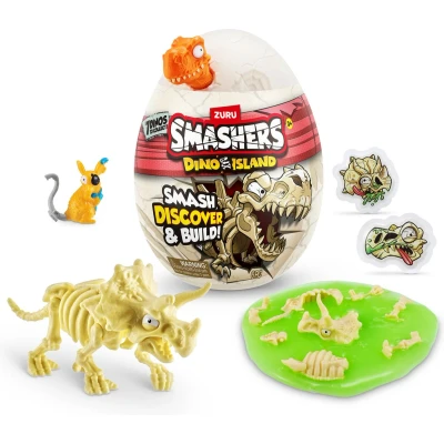 Afbeelding van Zuru Smashers Dino Island Nano Egg 6 verassingen Met slijm