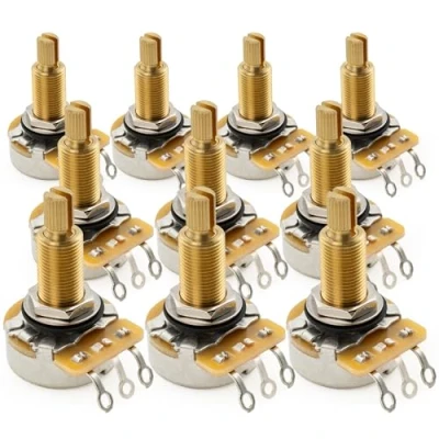 Afbeelding van CTS 450G A500K Logaritmische Potmeter Messing Long Split Shaft 3/4 Inch 10% voor Elektrische Gitaar Basgitaar(Set van 10)