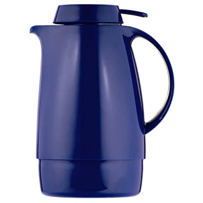 Afbeelding van Helios Servitherm kunststof thermoskan, donkerblauw, 0,6 liter