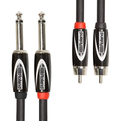Afbeelding van Roland RCC 3 2R28 tweevoudige RCA Jack kabel 1.0 meter