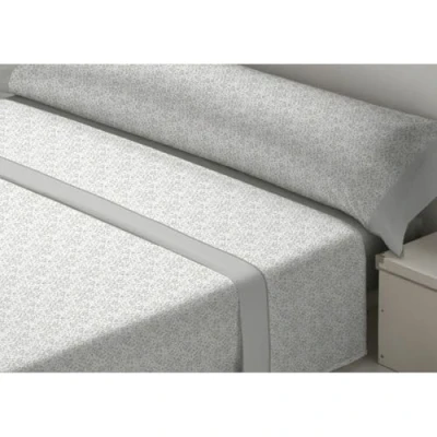Afbeelding van Set beddengoed D&#039;Or LAVANDA Grijs Bed van 105 Franela