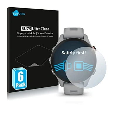 Afbeelding van Savvies (6 Stuks) Schermbeschermer voor Garmin Forerunner 255S Screen Protector Ultra Transparant