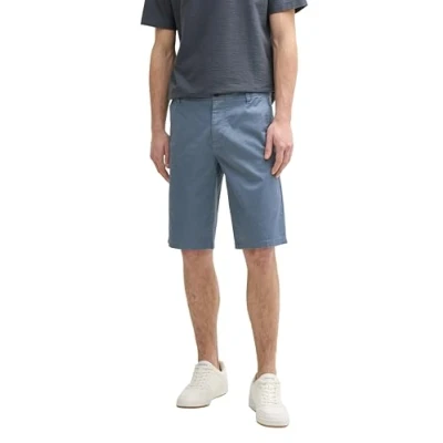 Afbeelding van TOM Tailor Shorts, Heren, Maat: 30, Blue triangle print